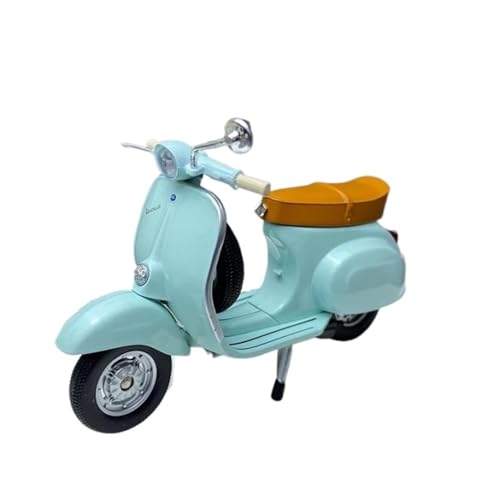 XUFQRAN Modelle im Maßstab Maßstab 1:18 Für Vespa 50 RN 125 Primaver Motorrad-Modellbausatz, Himmelblau, Statische Sammlung, Ornamente Sammlerstücke von XUFQRAN