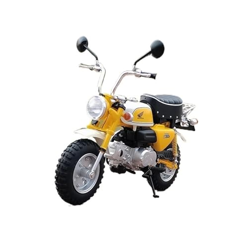 XUFQRAN Modelle im Maßstab Maßstab 1:24 Für Honda Monkey Z50 Gelb Statische Legierung Motorrad Modell Sammlung Geschenk Sammlerstücke von XUFQRAN