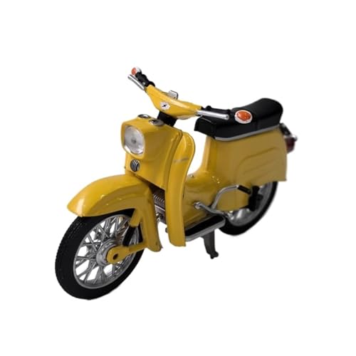 XUFQRAN Modelle im Maßstab Maßstab 1:24 Für Schwalbe Simson Gelb Statische Legierung Motorrad Modell Sammlung Geschenk Sammlerstücke von XUFQRAN