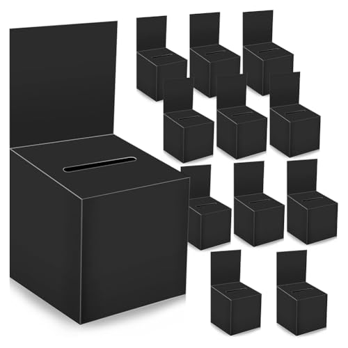 XUJIAN 12er-Pack Tombola-Spendenboxen zum Sammeln Von Spenden, Wahlurnen-Pappboxen mit Ticketschlitz und Herausnehmbarer Titelbox XUJIAN 12er-Pack Tombola-Spendenboxen zum Sammeln Von Spenden, Wahlurnen-Pappboxen mit Ticketschlitz und Herausnehmbarer Titelbox von XUJIAN