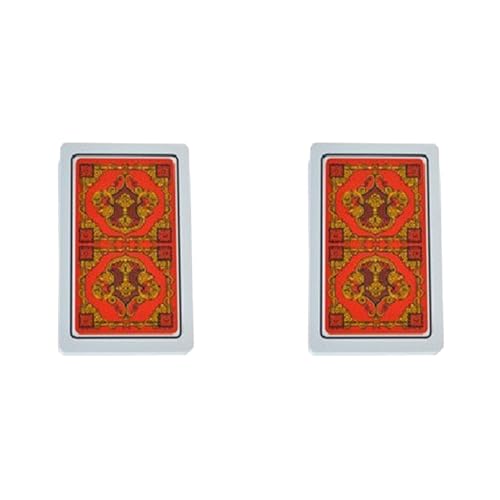 XUJIAN 2X Plastik Karten wasserdichte Spiel Karten Hold'em Black Jack Plastik Spiel Karte Poker Spiel Brett Spiel Rot von XUJIAN