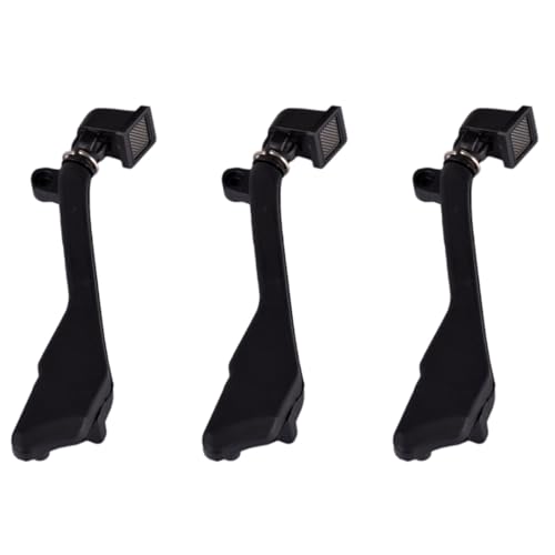 XUJIAN 3X Schwarzer Radiergummi Schnorchel für 1/10 RC Crawler Auto -4 TRX4 T4 ZubehöR von XUJIAN