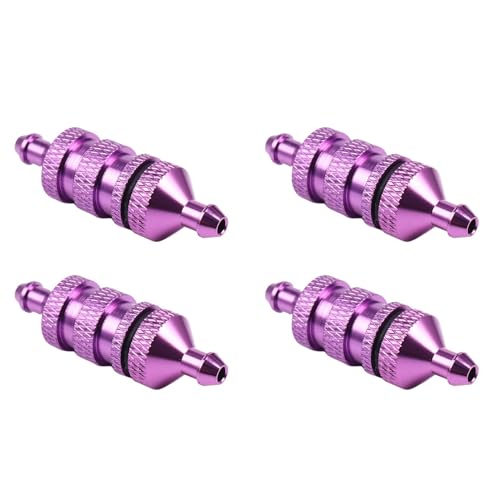 XUJIAN 4X 1/8 1/10 RC Modell Auto Teile Kraftstoff Filter Nitro für 02156 94122 94188, Lila von XUJIAN
