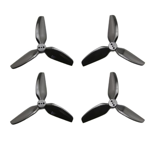 2 Paar HQProp T3X3X3 Propeller 3030 3-Blatt PC Requisiten CW CCW for RC FPV Freestyle 3 Zoll Zahnstocher Cinewhoop Gefasste Drohne CineLog(2Pairs Black) von XUKQCVYC