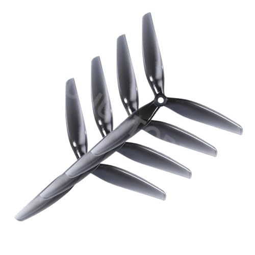 4 STÜCKE HQProp 7X4X3 7040 7 Zoll 3-Blatt/tri-Blatt Propeller Hellgrau (2CW + 2CCW) Polycarbonat for FPV RC Drone von XUKQCVYC