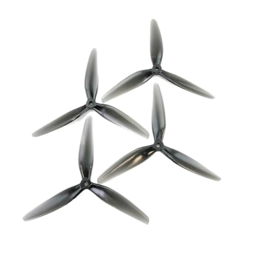 4 STÜCKE HQProp 7X4X3 7040 7 Zoll 3-Blatt/tri-Blatt Propeller Hellgrau (2CW + 2CCW) Polycarbonat for FPV RC Drone von XUKQCVYC