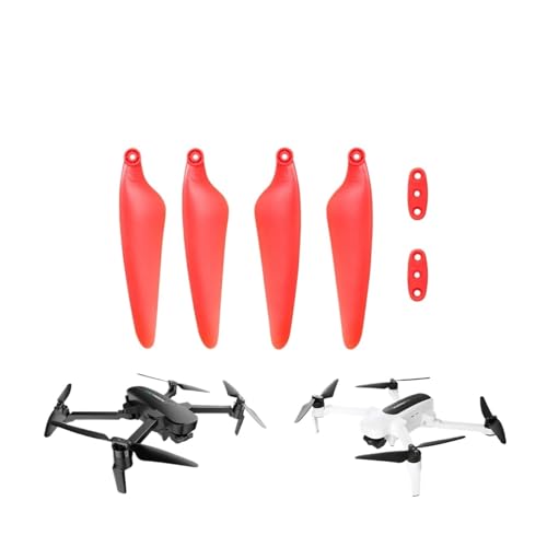 A/B Propeller Set Klinge Faltbare Propeller Requisiten Kompatibel for Hubsan Drone(Red) von XUKQCVYC