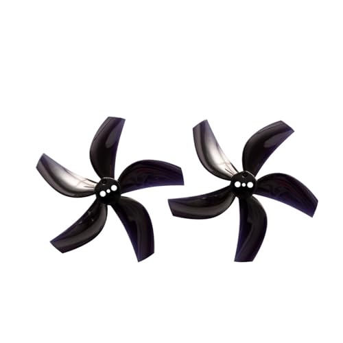 GEMFAN D63-5 2,5 Zoll 5-Blatt-PC-Propeller 1,5 Mm 95XV3-Propellerblatt for RC FPV Racing 2,5 Zoll Cinewhoop-Drohnen 4 Paar/8 PCS(Black) von XUKQCVYC