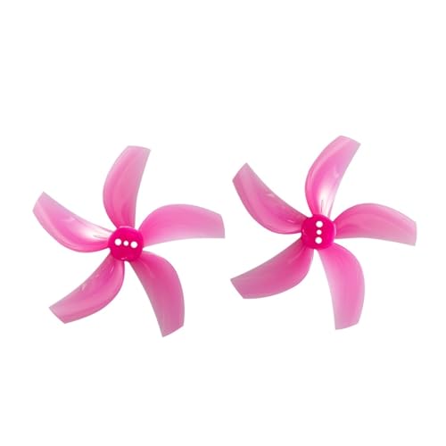 GEMFAN D63-5 2,5 Zoll 5-Blatt-PC-Propeller 1,5 Mm 95XV3-Propellerblatt for RC FPV Racing 2,5 Zoll Cinewhoop-Drohnen 4 Paar/8 PCS(Rose red) von XUKQCVYC
