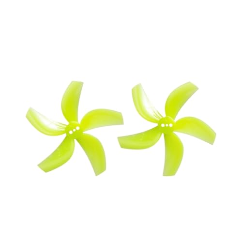 GEMFAN D63-5 2,5 Zoll 5-Blatt-PC-Propeller 1,5 Mm 95XV3-Propellerblatt for RC FPV Racing 2,5 Zoll Cinewhoop-Drohnen 4 Paar/8 PCS(Yellow) von XUKQCVYC