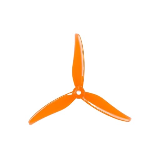 Kompatibel Mit 4 Paar GEMFAN 51466 MCK 5 Zoll 3-Blatt Racing Freestype Propeller FPV(4Pairs Orange) von XUKQCVYC