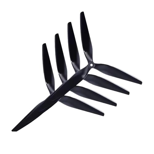 Kompatibel Mit HQ Macroquad Prop 10X5X3 9X5X3 1050/9050 10 Zoll 9 Zoll 3-Blatt-Propeller Aus Schwarzem, Kohlenstoffverstärktem Nylon for RC FPV-Drohnen(4PCS10x5.5x3) von XUKQCVYC