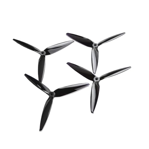 Tracker 7X4X3 7040 7 Zoll 3-Blatt/Tri-Blatt-Propeller (2CW+2CCW) Polycarbonat for 7 Zoll 8 Zoll FPV RC Drone(2 Pairs 7040 Black) von XUKQCVYC
