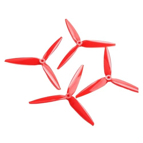 Tracker 7X4X3 7040 7 Zoll 3-Blatt/Tri-Blatt-Propeller (2CW+2CCW) Polycarbonat for 7 Zoll 8 Zoll FPV RC Drone(2 Pairs 7040 Red) von XUKQCVYC