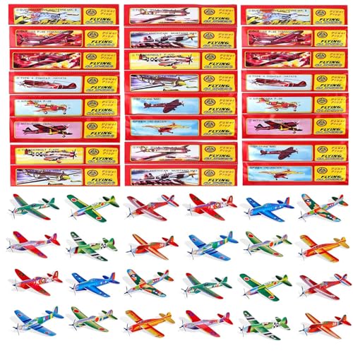 XULEGGNK 24 Stück Styropor Flieger Für Kinder, Wurfgleiter, Flugzeug, Styroporflieger Mit Container XULEGGNK 24 Stück Styropor Flieger Für Kinder, Wurfgleiter, Flugzeug, Styroporflieger Mit Container von XULEGGNK