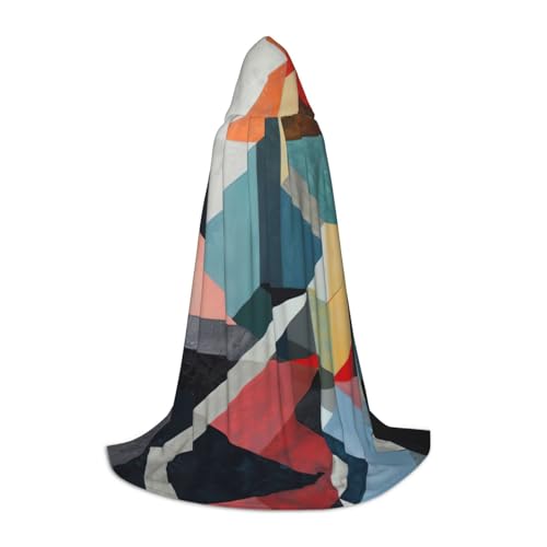 XULLZH Abstrakter geometrischer Druck, Kapuzenumhang, Halloween, Weihnachten, Kostüm, Damen, Herren, Erwachsene, Maskerade XULLZH Abstrakter geometrischer Druck, Kapuzenumhang, Halloween, Weihnachten, Kostüm, Damen, Herren, Erwachsene, Maskerade von XULLZH