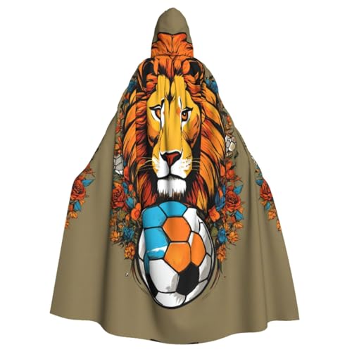 XULLZH Cooler Löwen-Aufdruck, langer Umhang für Erwachsene, Kapuzenpullover, Weihnachten, Halloween, Kostüme, Party, Themenspiel, Rollenspiel XULLZH Cooler Löwen-Aufdruck, langer Umhang für Erwachsene, Kapuzenpullover, Weihnachten, Halloween, Kostüme, Party, Themenspiel, Rollenspiel von XULLZH