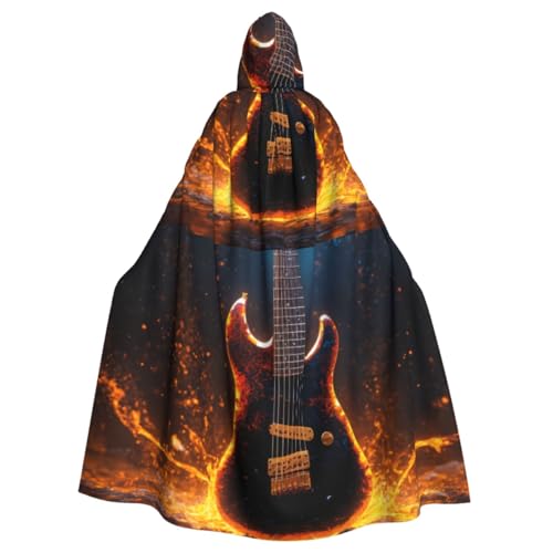 XULLZH Erwachsenen-Umhang mit E-Gitarre, langer Umhang, Kapuzenpullover, Weihnachten, Halloween, Kostüme, Party, Themenspiel, Rollenspiel XULLZH Erwachsenen-Umhang mit E-Gitarre, langer Umhang, Kapuzenpullover, Weihnachten, Halloween, Kostüme, Party, Themenspiel, Rollenspiel von XULLZH