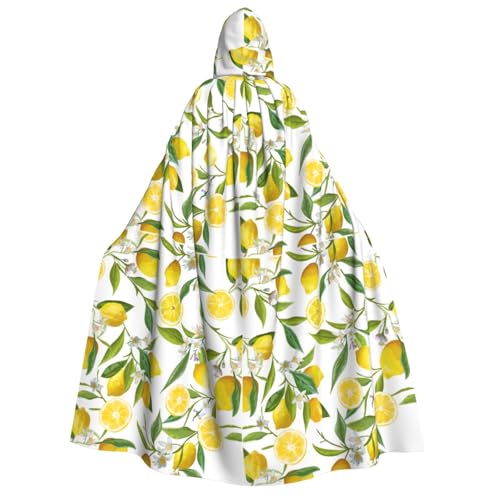 XULLZH Fresh Tropical Lemons Print Unisex Kapuzenumhang für Erwachsene Halloween Volle Länge Umhang Herren Umhang mit Kapuze Kostüm XULLZH Fresh Tropical Lemons Print Unisex Kapuzenumhang für Erwachsene Halloween Volle Länge Umhang Herren Umhang mit Kapuze Kostüm von XULLZH