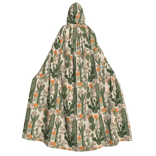 XULLZH Grüner Kaktus-Druck, Unisex, Kapuzenumhang für Erwachsene, Halloween, volle Länge, Umhang für Herren, Umhang mit Kapuze XULLZH Grüner Kaktus-Druck, Unisex, Kapuzenumhang für Erwachsene, Halloween, volle Länge, Umhang für Herren, Umhang mit Kapuze von XULLZH