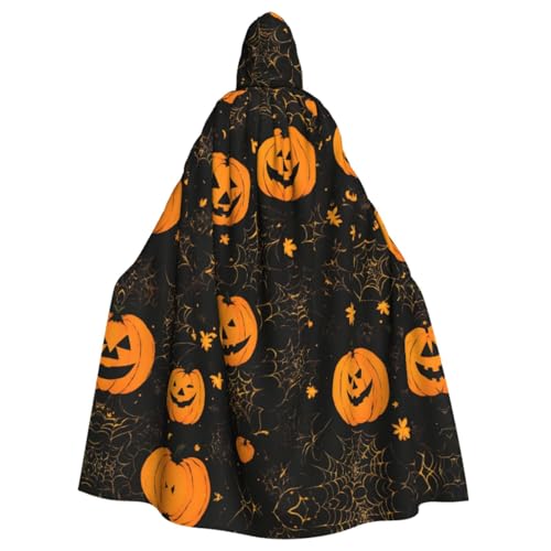 XULLZH Halloween-Kürbis-Aufdruck, Erwachsenen-Umhang, langer Umhang, Kapuzenpullover, Weihnachten, Halloween-Kostüme, Party, Thema, Rollenspiel XULLZH Halloween-Kürbis-Aufdruck, Erwachsenen-Umhang, langer Umhang, Kapuzenpullover, Weihnachten, Halloween-Kostüme, Party, Thema, Rollenspiel von XULLZH