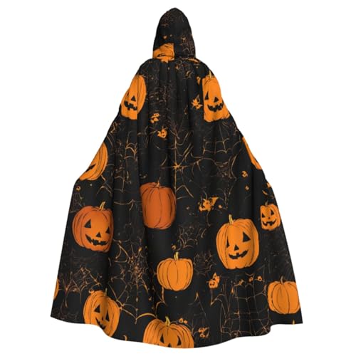 XULLZH Halloween-Kürbis-Aufdruck, Erwachsenen-Umhang, langer Umhang, Kapuzenpullover, Weihnachten, Halloween-Kostüme, Party, Thema, Rollenspiel XULLZH Halloween-Kürbis-Aufdruck, Erwachsenen-Umhang, langer Umhang, Kapuzenpullover, Weihnachten, Halloween-Kostüme, Party, Thema, Rollenspiel von XULLZH