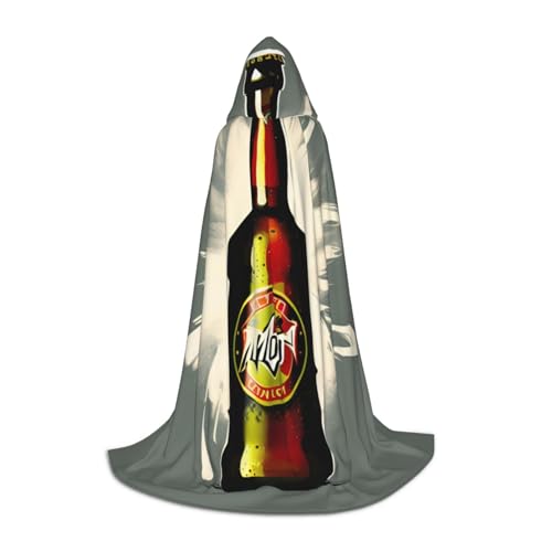 XULLZH Kapuzenumhang mit Bierblasen-Druck, Halloween, Weihnachten, Kostüm, Damen, Herren, Erwachsene, Maskerade XULLZH Kapuzenumhang mit Bierblasen-Druck, Halloween, Weihnachten, Kostüm, Damen, Herren, Erwachsene, Maskerade von XULLZH