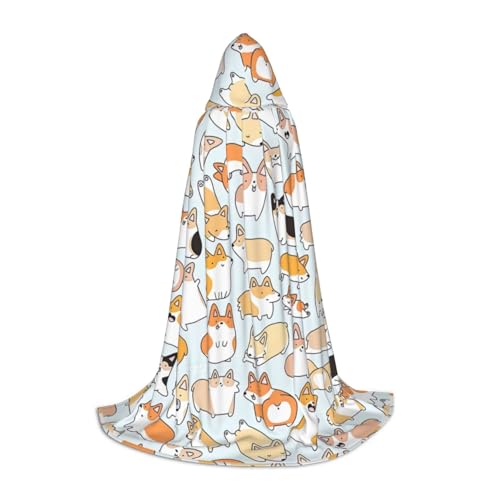 XULLZH Kapuzenumhang mit Hunde-Aufdruck, Halloween, Weihnachten, Kostüm, für Damen und Herren, Erwachsene, Maskerade XULLZH Kapuzenumhang mit Hunde-Aufdruck, Halloween, Weihnachten, Kostüm, für Damen und Herren, Erwachsene, Maskerade von XULLZH