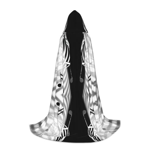 XULLZH Kapuzenumhang mit Musik-Symbol-Druck, Halloween, Weihnachten, Kostüm, Damen, Herren, Erwachsene, Maskerade XULLZH Kapuzenumhang mit Musik-Symbol-Druck, Halloween, Weihnachten, Kostüm, Damen, Herren, Erwachsene, Maskerade von XULLZH