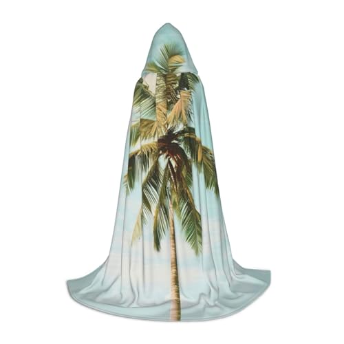 XULLZH Kapuzenumhang mit Palmenaufdruck, Halloween, Weihnachten, Kostüm, Damen, Herren, Erwachsene, Maskerade XULLZH Kapuzenumhang mit Palmenaufdruck, Halloween, Weihnachten, Kostüm, Damen, Herren, Erwachsene, Maskerade von XULLZH
