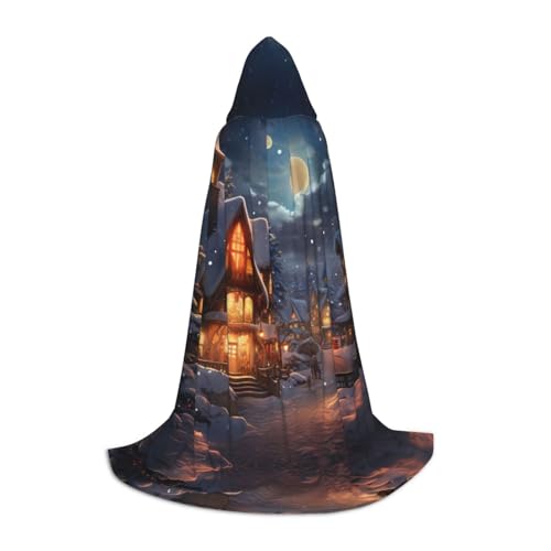XULLZH Kapuzenumhang mit Weihnachtsdruck, Halloween-Weihnachtsumhang, Kostüm, Damen, Herren, Erwachsene, Maskerade XULLZH Kapuzenumhang mit Weihnachtsdruck, Halloween-Weihnachtsumhang, Kostüm, Damen, Herren, Erwachsene, Maskerade von XULLZH