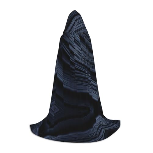 XULLZH Kapuzenumhang mit blauem Linienaufdruck, Halloween, Weihnachten, Kostüm, für Damen und Herren, Erwachsene, Maskerade XULLZH Kapuzenumhang mit blauem Linienaufdruck, Halloween, Weihnachten, Kostüm, für Damen und Herren, Erwachsene, Maskerade von XULLZH