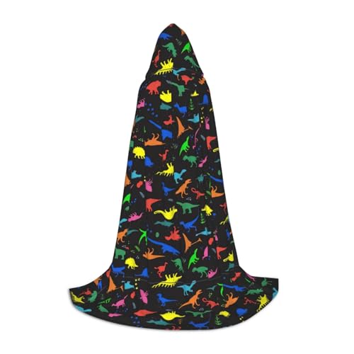 XULLZH Kapuzenumhang mit süßem Dinosaurierdruck, Halloween-Weihnachtsumhang für Damen, Herren, Erwachsene, Maskerade XULLZH Kapuzenumhang mit süßem Dinosaurierdruck, Halloween-Weihnachtsumhang für Damen, Herren, Erwachsene, Maskerade von XULLZH