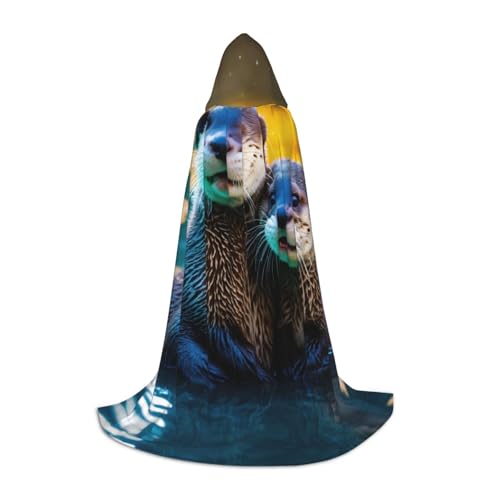 XULLZH Kapuzenumhang mit süßem braunem Otter-Druck, für Halloween, Weihnachten, für Damen und Herren, Erwachsene, Maskerade XULLZH Kapuzenumhang mit süßem braunem Otter-Druck, für Halloween, Weihnachten, für Damen und Herren, Erwachsene, Maskerade von XULLZH