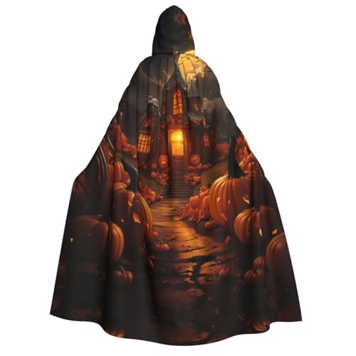 XULLZH Kürbis Halloween Print Unisex Kapuzenumhang für Erwachsene Halloween volle Länge Umhang Herren Umhang mit Kapuze Kostüm XULLZH Kürbis Halloween Print Unisex Kapuzenumhang für Erwachsene Halloween volle Länge Umhang Herren Umhang mit Kapuze Kostüm von XULLZH