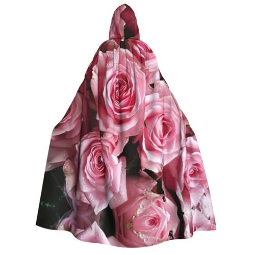 XULLZH Rote frische Rosen Druck Unisex Kapuzenumhang für Erwachsene Halloween volle Länge Umhang Herren Umhang mit Kapuze Kostüm XULLZH Rote frische Rosen Druck Unisex Kapuzenumhang für Erwachsene Halloween volle Länge Umhang Herren Umhang mit Kapuze Kostüm von XULLZH