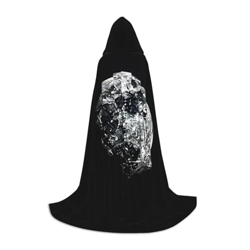 XULLZH Schwarzer Hintergrund mit Kapuze, Umhang für Halloween, Weihnachten, Kostüm, Damen, Herren, Erwachsene, Maskerade XULLZH Schwarzer Hintergrund mit Kapuze, Umhang für Halloween, Weihnachten, Kostüm, Damen, Herren, Erwachsene, Maskerade von XULLZH
