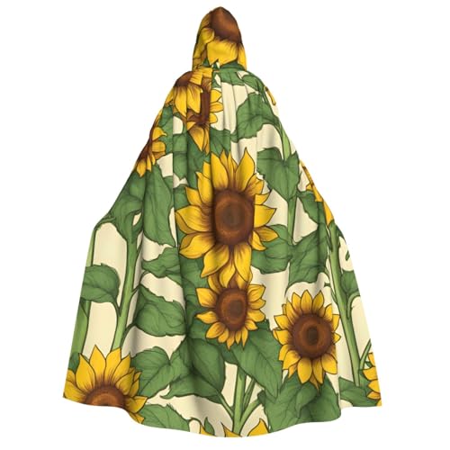 XULLZH Sonnenblumen-Druck, Unisex, Kapuzenumhang für Erwachsene, Halloween, volle Länge, Umhang für Herren, Umhang mit Kapuze XULLZH Sonnenblumen-Druck, Unisex, Kapuzenumhang für Erwachsene, Halloween, volle Länge, Umhang für Herren, Umhang mit Kapuze von XULLZH
