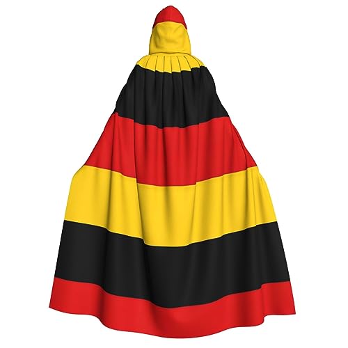 XULLZH Umhang mit Deutschland-Flagge, Unisex, Kapuzenumhang für Erwachsene, Halloween, volle Länge, Umhang mit Kapuze, Kostüm XULLZH Umhang mit Deutschland-Flagge, Unisex, Kapuzenumhang für Erwachsene, Halloween, volle Länge, Umhang mit Kapuze, Kostüm von XULLZH