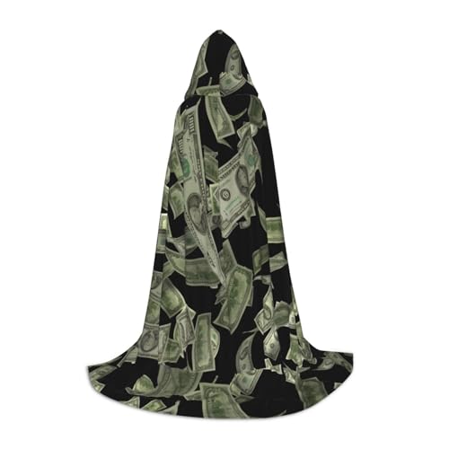 XULLZH Umhang mit Dollarzeichen, Gelddruck, Kapuzenumhang, Halloween, Weihnachten, Kostüm, Damen, Herren, Erwachsene, Maskerade XULLZH Umhang mit Dollarzeichen, Gelddruck, Kapuzenumhang, Halloween, Weihnachten, Kostüm, Damen, Herren, Erwachsene, Maskerade von XULLZH