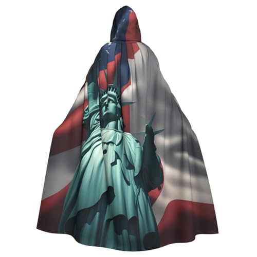 XULLZH Umhang mit Freiheitsstatue, Flagge, langer Umhang für Erwachsene, Kapuzenpullover, Weihnachten, Halloween, Kostüme, Party, Thema, Rollenspiel XULLZH Umhang mit Freiheitsstatue, Flagge, langer Umhang für Erwachsene, Kapuzenpullover, Weihnachten, Halloween, Kostüme, Party, Thema, Rollenspiel von XULLZH