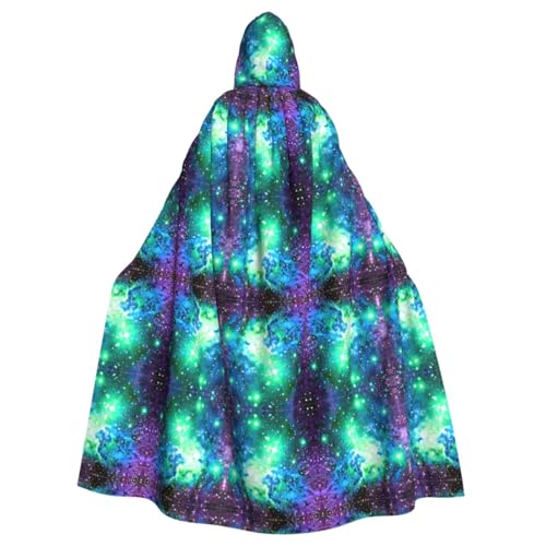XULLZH Umhang mit Galaxie-Druck, langer Umhang für Erwachsene, Weihnachten, Halloween, Kostüme, Party, Thema, Rollenspiel von XULLZH