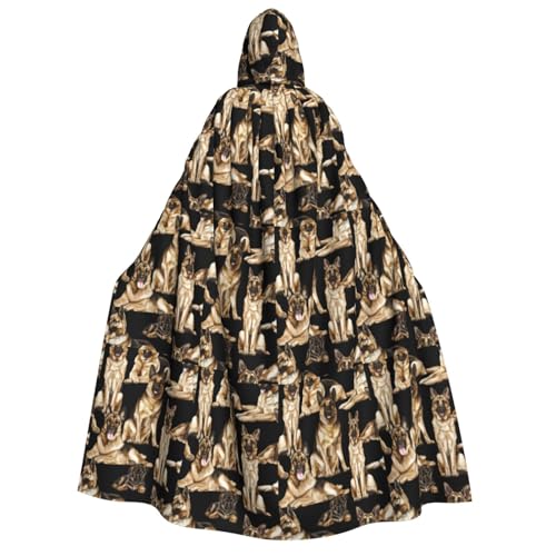 XULLZH Umhang mit Kapuze für Erwachsene, Unisex, Motiv: Deutscher Schäferhund, Umhang mit Kapuze, Halloween-Kostüm in voller Länge XULLZH Umhang mit Kapuze für Erwachsene, Unisex, Motiv: Deutscher Schäferhund, Umhang mit Kapuze, Halloween-Kostüm in voller Länge von XULLZH