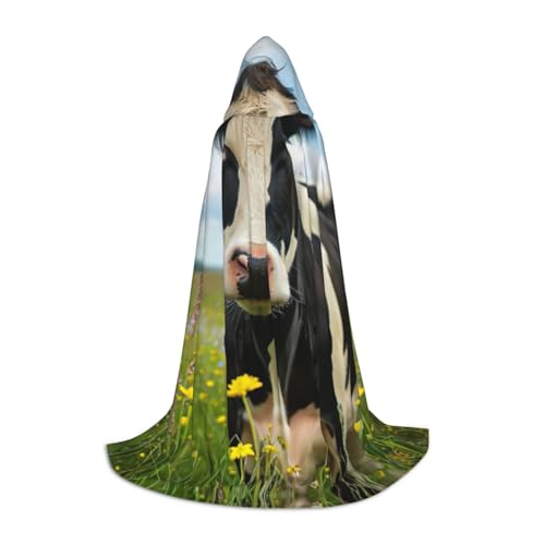 XULLZH Umhang mit Kapuze und Kuhmotiv, für Halloween, Weihnachten, für Damen und Herren XULLZH Umhang mit Kapuze und Kuhmotiv, für Halloween, Weihnachten, für Damen und Herren von XULLZH