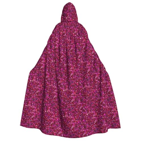 XULLZH Unisex-Kapuzenumhang mit Glitzermuster für Erwachsene, Halloween, volle Länge, Umhang mit Kapuze, Kostüm XULLZH Unisex-Kapuzenumhang mit Glitzermuster für Erwachsene, Halloween, volle Länge, Umhang mit Kapuze, Kostüm von XULLZH