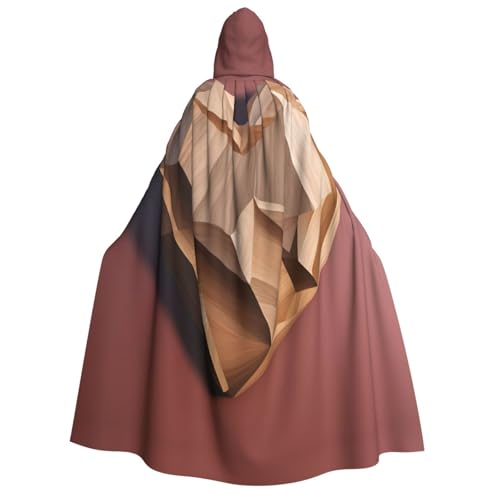 XULLZH Unisex Kapuzenumhang mit Holzherz für Erwachsene, Halloween, volle Länge, Umhang mit Kapuze, Kostüm XULLZH Unisex Kapuzenumhang mit Holzherz für Erwachsene, Halloween, volle Länge, Umhang mit Kapuze, Kostüm von XULLZH