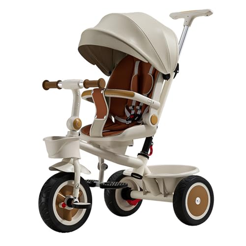 Kinderdreirad, Zwei-Wege-Schiebe, Liegesitz, geeignet für 1-6 Jahre, faltbares und sicheres Kleinkind-Dreirad Kinderdreirad, Zwei-Wege-Schiebe, Liegesitz, geeignet für 1-6 Jahre, faltbares und sicheres Kleinkind-Dreirad von XULOEGYUNE