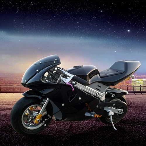 XULOEGYUNE Kindermotorrad mit Hubmotor, Höchstgeschwindigkeit 60 km/h, Mini-Motorrad, geeignet für Jungen und Mädchen, Geschenk (braun) von XULOEGYUNE