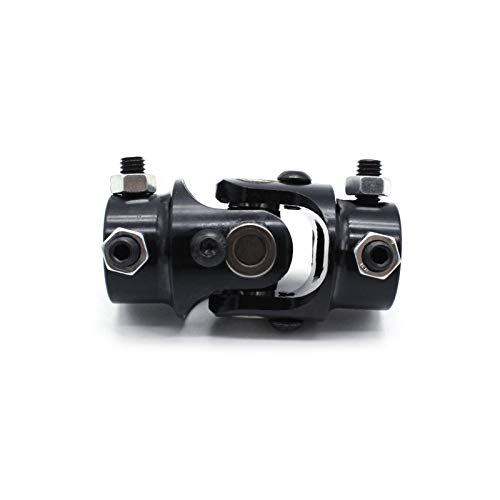 XUMIUZIY Langlebig 3/4in DD X 3/4in DD Schwarze Lenkwelle U -Gelenkkoppler mit 38 Grad Arbeitswinkel für Benutzerdefinierte Autos Metall/Schwarz/1 Stück von XUMIUZIY