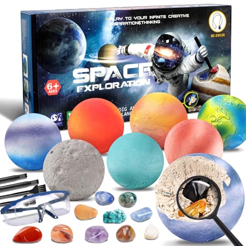 XUNIVERS La Moon Ausgrabungsset für Kinder, archäologisches Ausgrabungsspielzeug mit Edelstein und Mineralien, Entdeckung von Steinen und Mineralien, Ausgrabung von Edelsteinen, wissenschaftliches Set XUNIVERS La Moon Ausgrabungsset für Kinder, archäologisches Ausgrabungsspielzeug mit Edelstein und Mineralien, Entdeckung von Steinen und Mineralien, Ausgrabung von Edelsteinen, wissenschaftliches Set von XUNIVERS